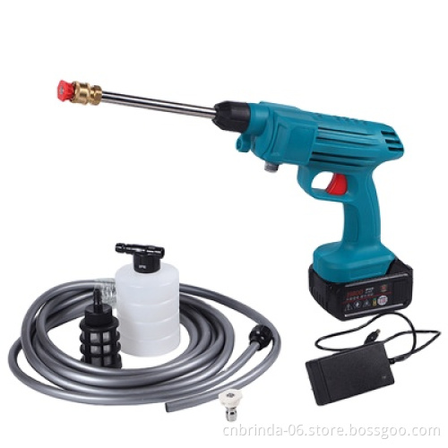 Wireless High Voltage Lithium Battery Car Wash Water Gun Electric Portable Rechargeable Household Washing Machine